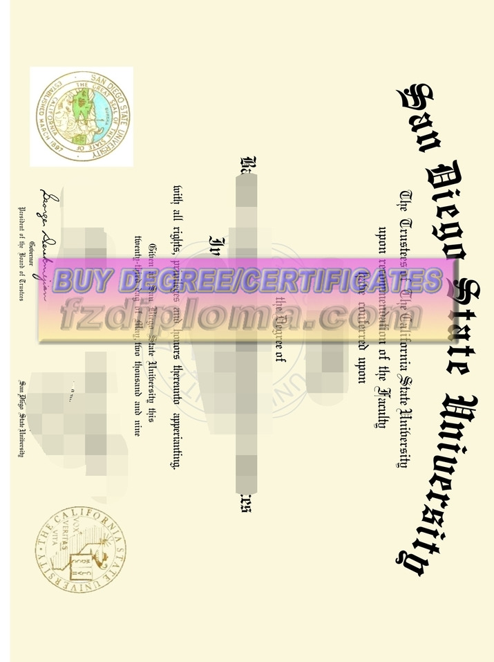 Best Fake San Diego State University Diploma: How to Spot and Order the Real Deal