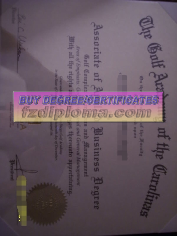 Buy Fake Golf Academy of the Carolinas Diploma: Why and How?