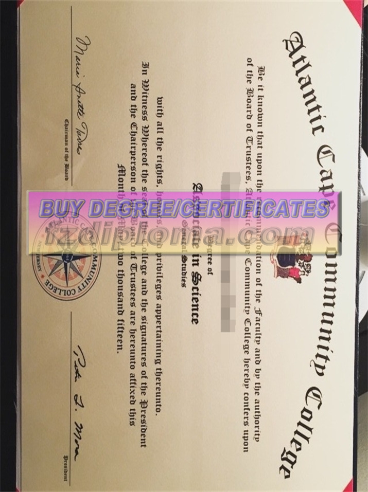 Buy Online: Atlantic Cape Community College Degree