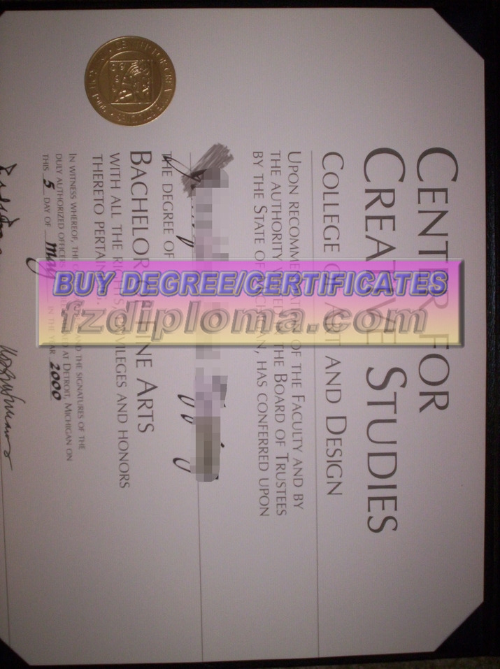 Buy Online: College for Creative Studies Degree