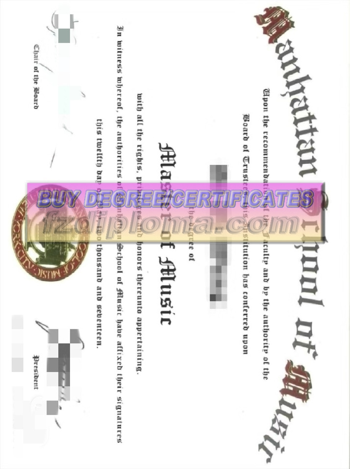 Buy Online Manhattan School of Music Diploma: A Comprehensive Guide