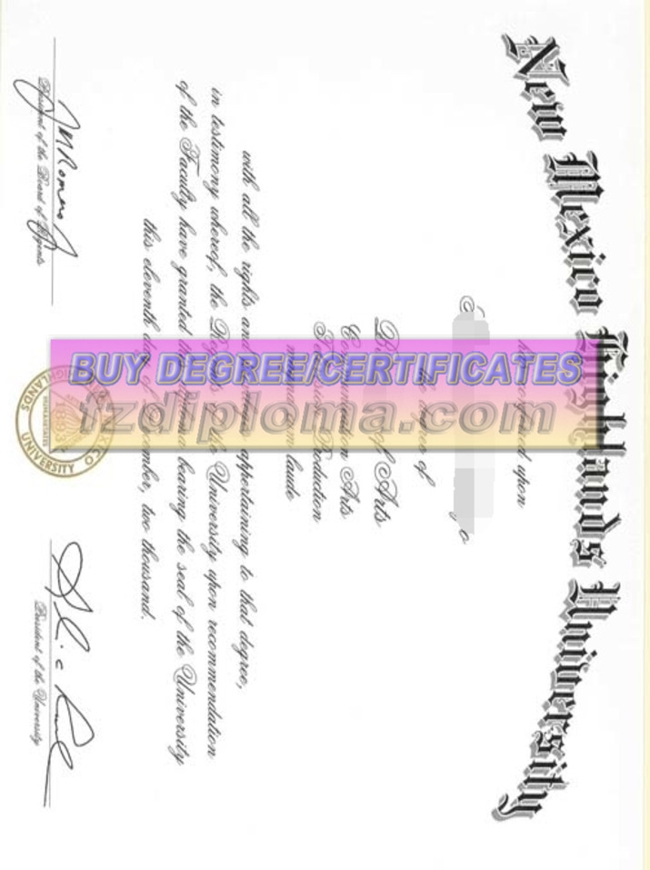 Copy the Steps to Buy a Fake New Mexico Highlands University Diploma
