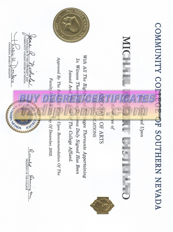 How to Buy a Community College of Southern Nevada Diploma: A Step-by-Step Guide