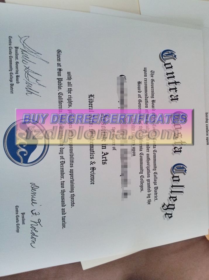 How Fast Can You Get a Fake Contra Costa College Degree?