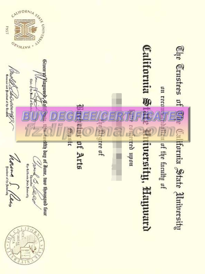 How Fast Can You Get a Fake California State University (Hayward) Diploma?