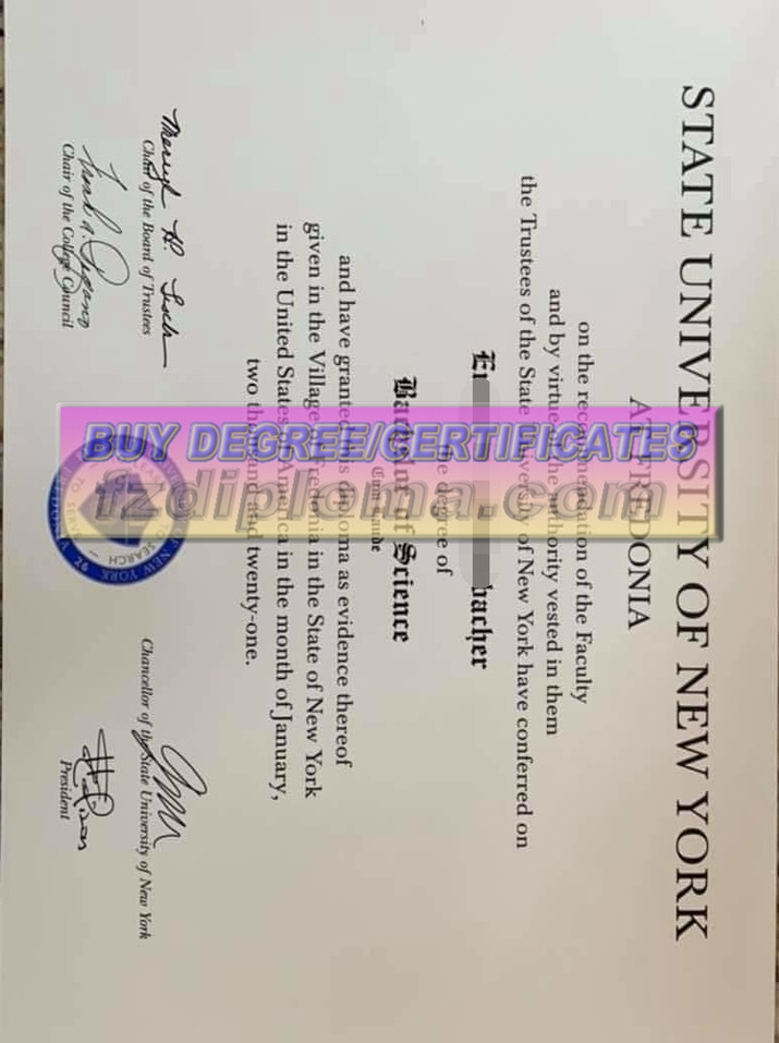 How Fast Can You Buy a Fake SUNY Fredonia Degree?