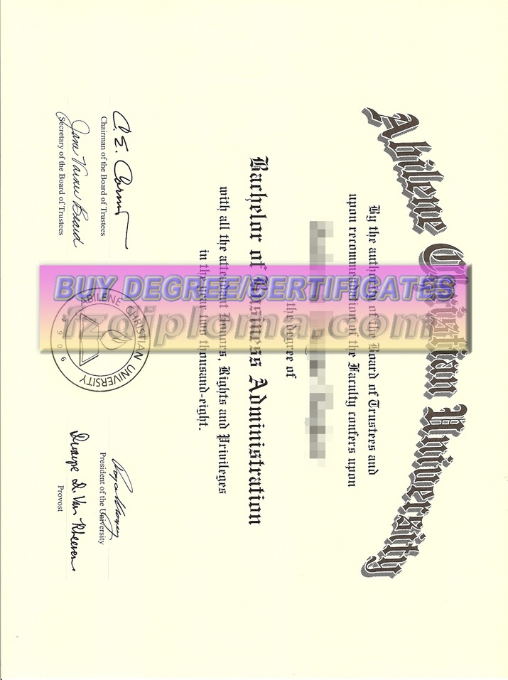 How to Buy a Fake or Phony Abilene Christian University Diploma