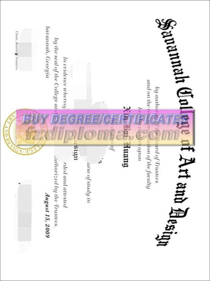 How to Buy a Fake The Savannah College of Art and Design Diploma