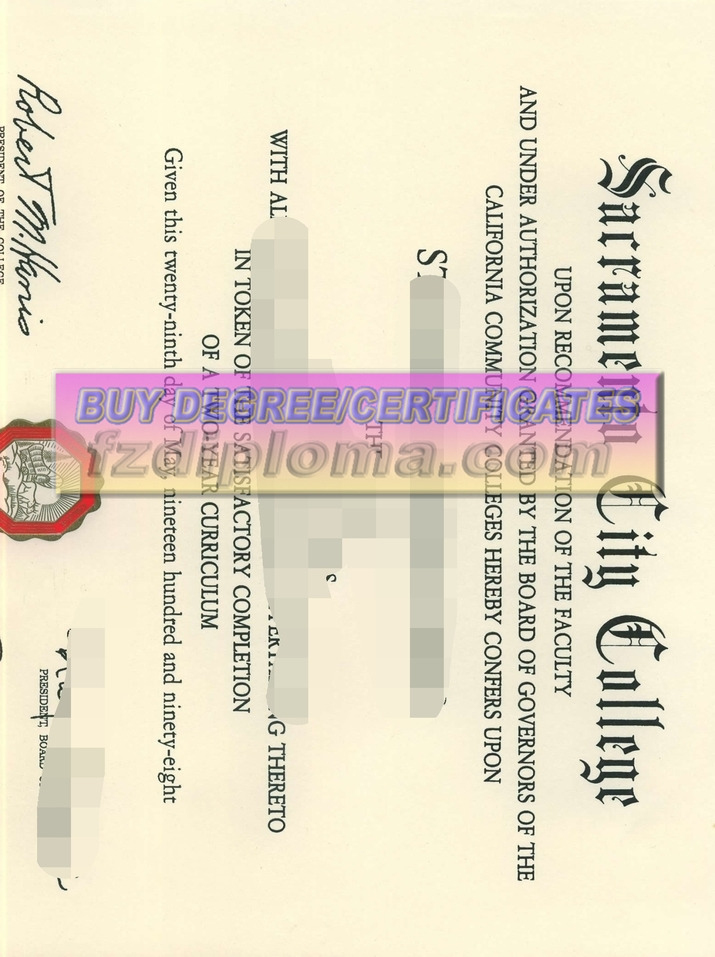 How to Buy a Fake Sacramento City College Degree: The Best Website for You