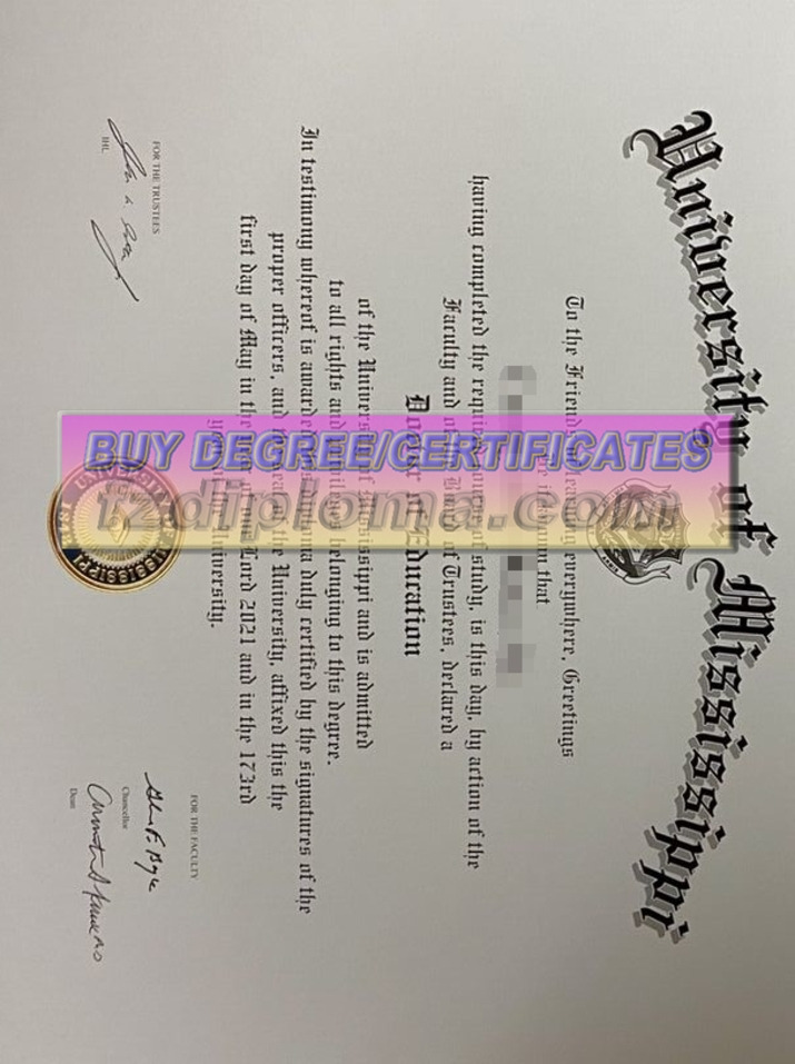 How to Buy a Fake University of Mississippi Degree: A Step-by-Step Guide