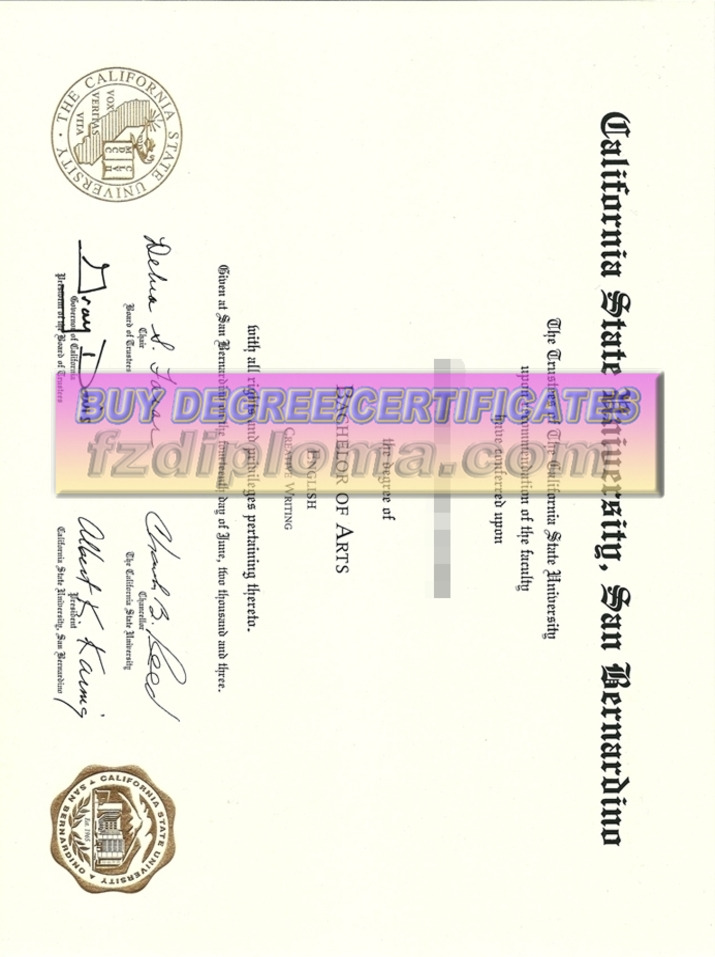 How to Buy a Phony California State University, San Bernardino Degree: A Step-by-Step Guide