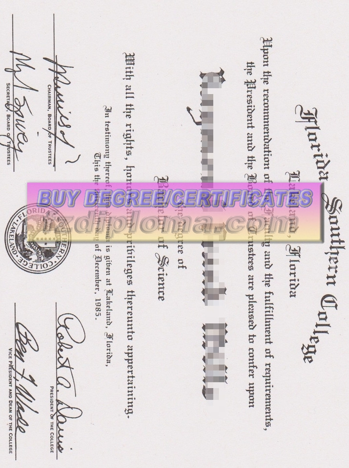 How to Buy Phony: The Best Website to Buy Fake Florida Southern College Degree