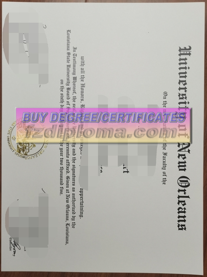 How to Buy a Phony University of New Orleans Diploma: A Step-by-Step Guide