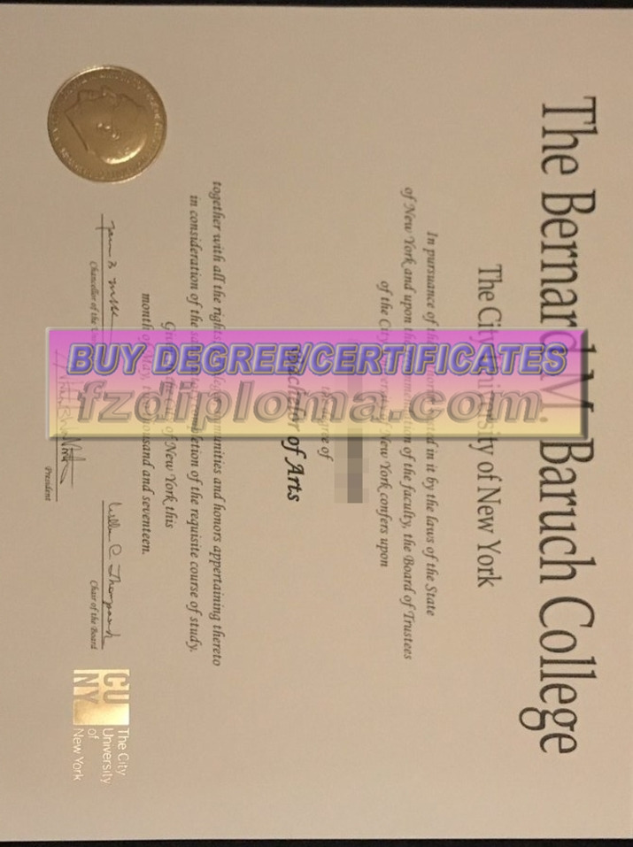 How to Create a Fake Bernard M. Baruch College, CUNY Degree