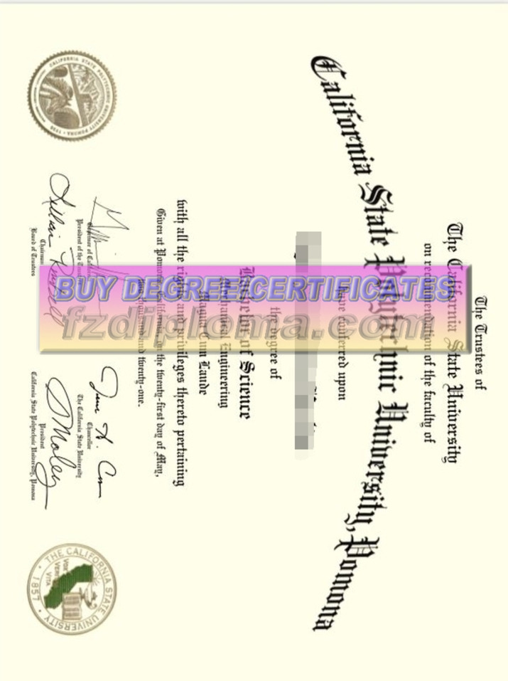 How to Create a Fake California State Polytechnic University, Pomona Diploma
