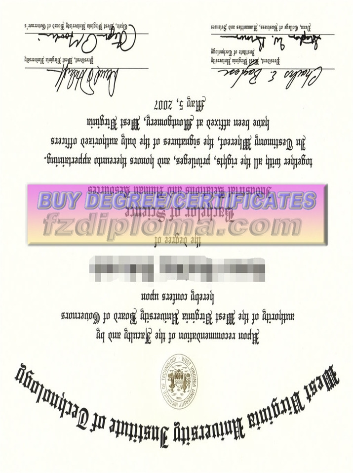 How to Create a Fake West Virginia University Institute of Technology Diploma