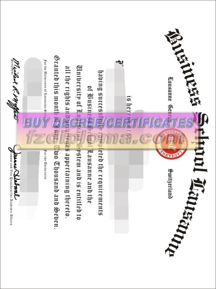 How to Create a Fake Business School Lausanne Diploma: Step-by-Step Guide