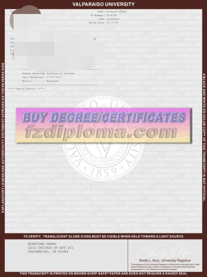 How to Create a Fake Valparaiso University Diploma: A Step-by-Step Guide