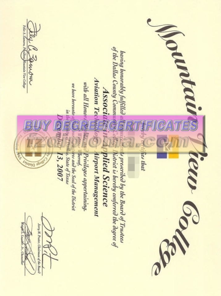 How to Order a Fake Mountain View College Diploma: A Step-by-Step Guide