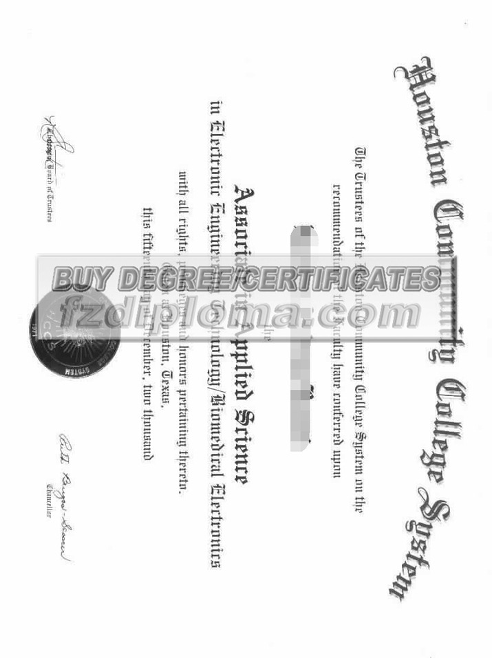 How to Purchase a Fake Houston Community College System Diploma