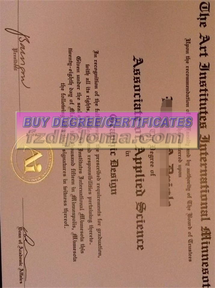 Is It Possible to Buy a Fake He Art Institutes International Minnesota Degree?