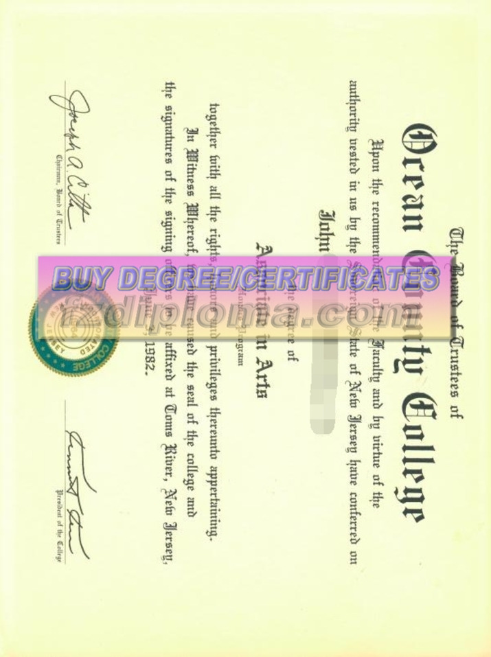 How to Make a Fake Ocean County College Degree: Step-by-Step Guide
