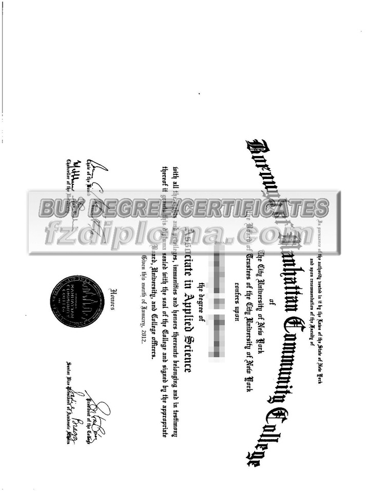 Order a Fake CUNY Borough of Manhattan Community College Diploma: A Step-by-Step Guide
