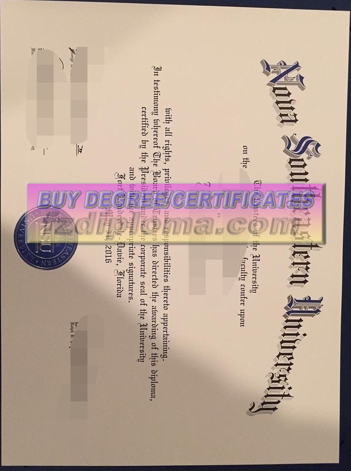 How to Order a Fake Nova Southeastern University Diploma Online
