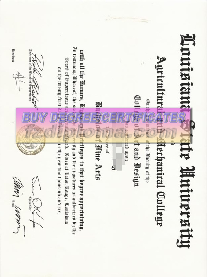 Purchase Fake Louisiana State University and Agricultural and Mechanical College Diploma: A Guide