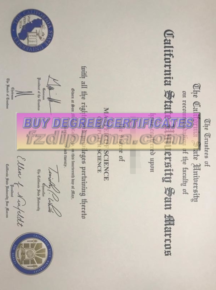 Purchase Fake Rustom California State University, San Marcos Degree: A Step-by-Step Guide