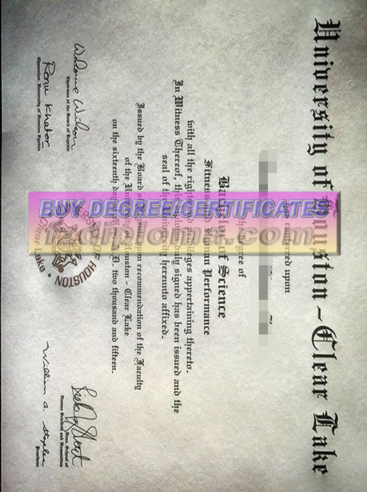 Purchase Fake University of Houston - Clear Lake Degree: Is It Worth the Risk?