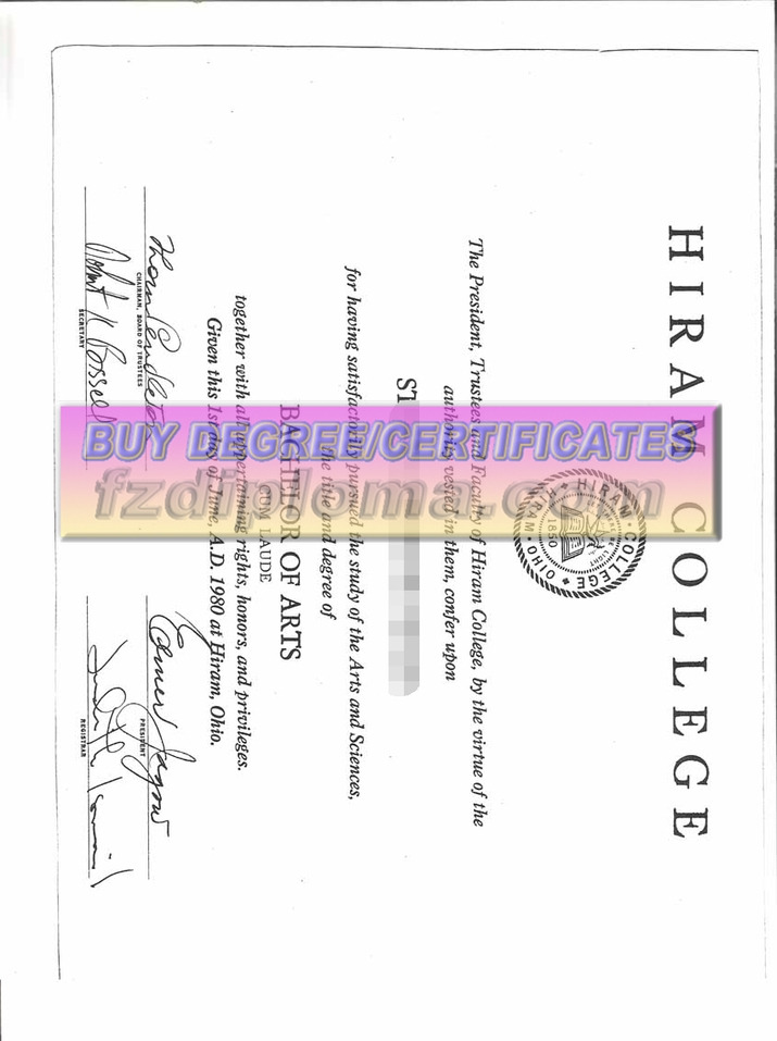 Replica: The Best Website to Buy a Fake Hiram College Degree