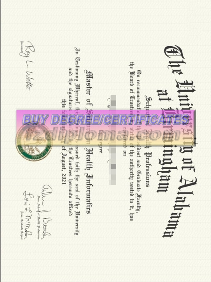 Replica University of Alabama Birmingham Diploma: Your Key to Success