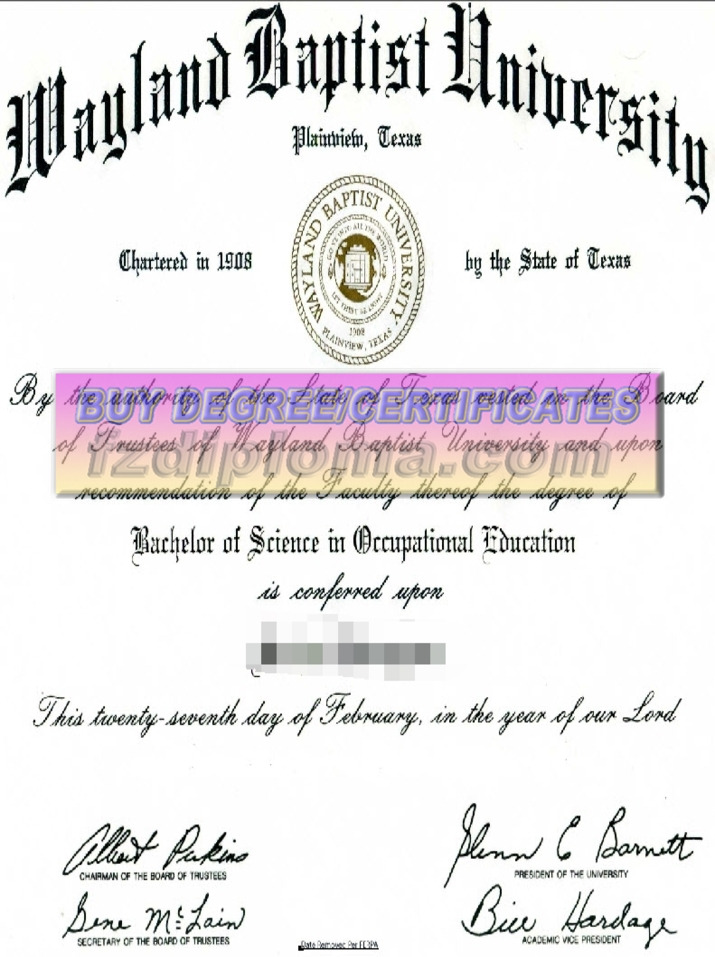 Replica Wayland Baptist University Diploma: Authenticity and Convenience