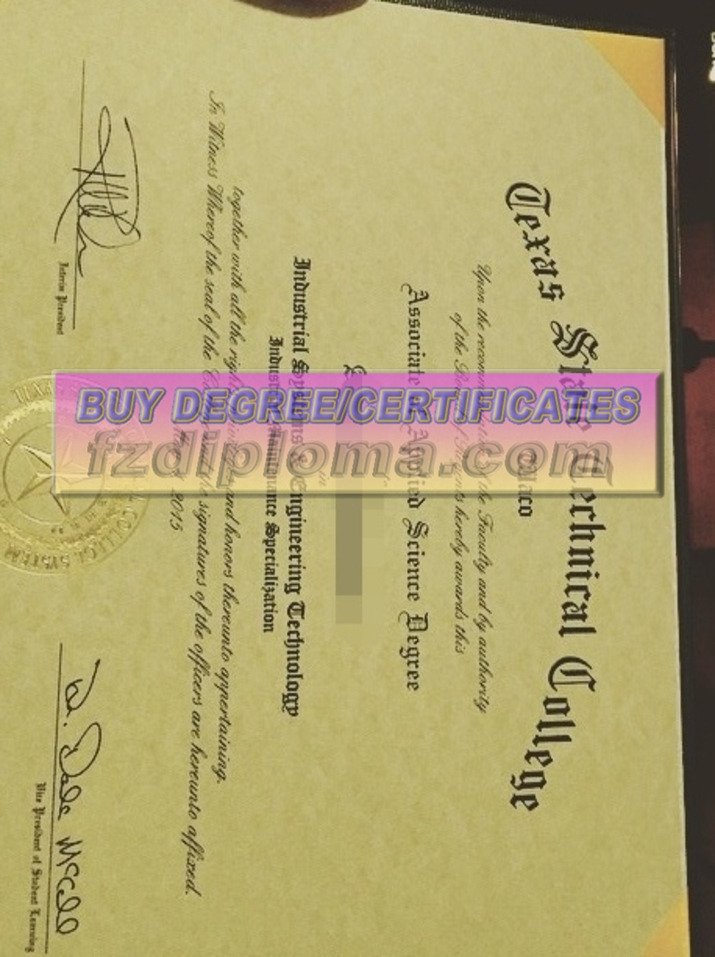 The Best Website to Buy Fake Texas State Technical College Waco Degree