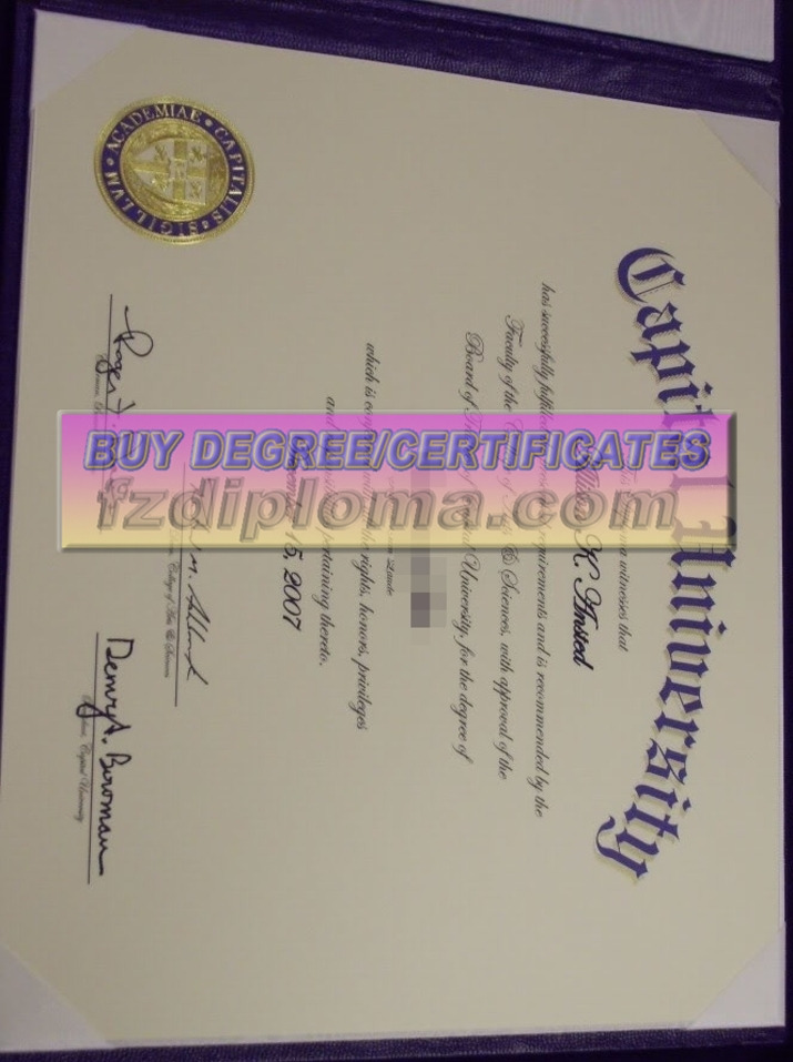 The Best Website to Buy Fake Capital University Diploma