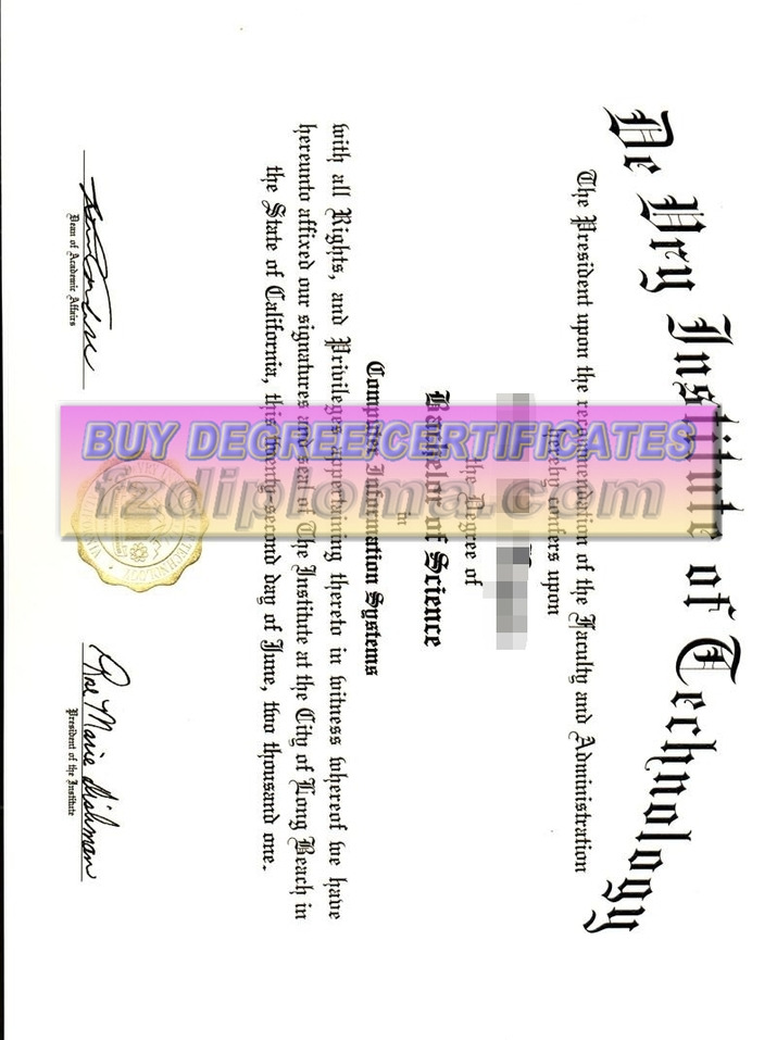 Where to Order Fake DeVry Institute of Technology Degrees?
