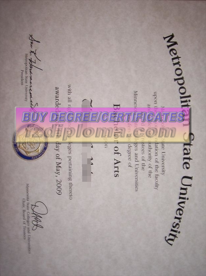 Where to Order a Fake Metropolitan State University Diploma Online