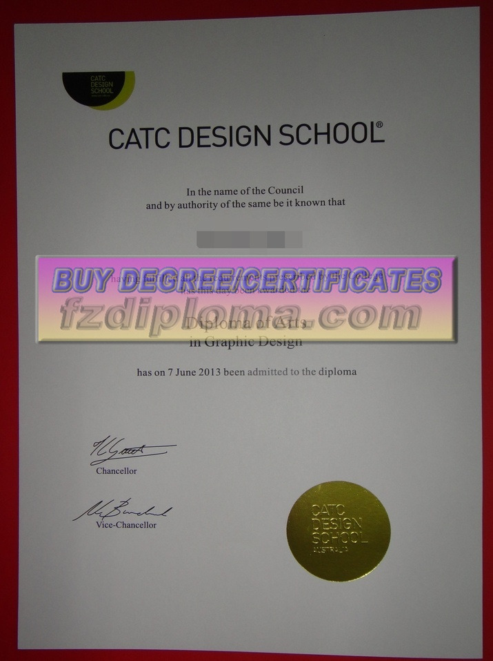 Replica CATC Design School Diploma: Your Gateway to a Creative Career