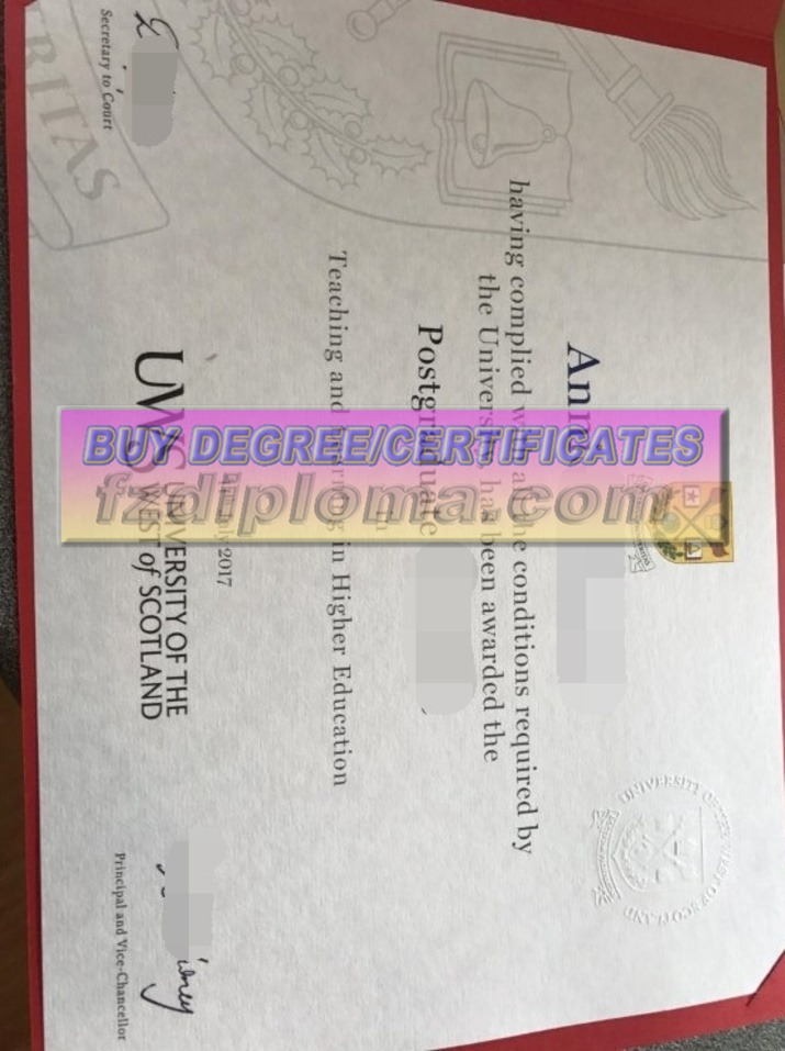 The Best "Fake" Degree You Can Get From the University of the West of Scotland