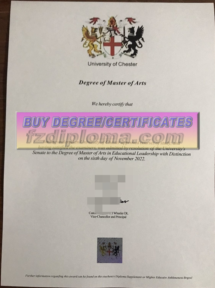 Buy Online University of Chester Degree: A Comprehensive Guide