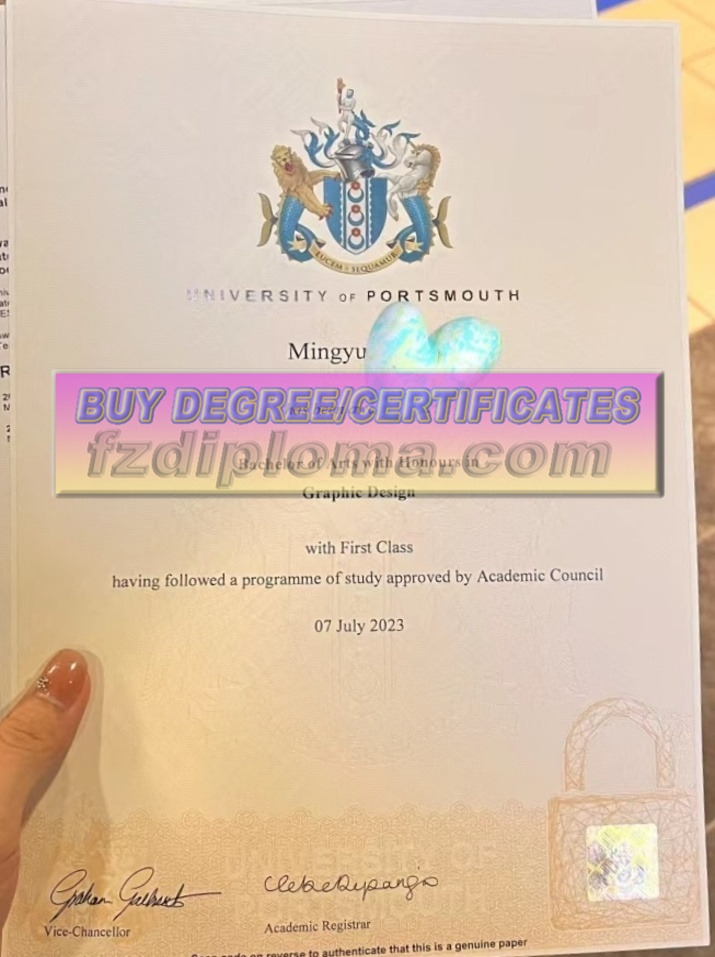 How to Successfully Copy a Fake University of Portsmouth (UoP) Degree