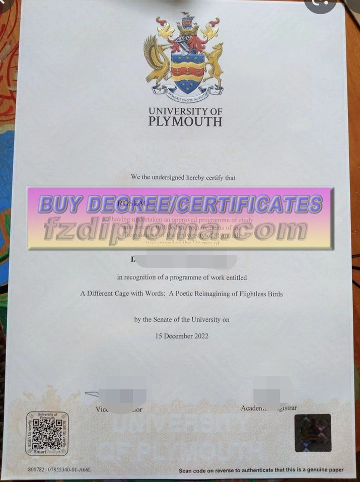 How Fast Can You Get a Fake University of Plymouth Degree?