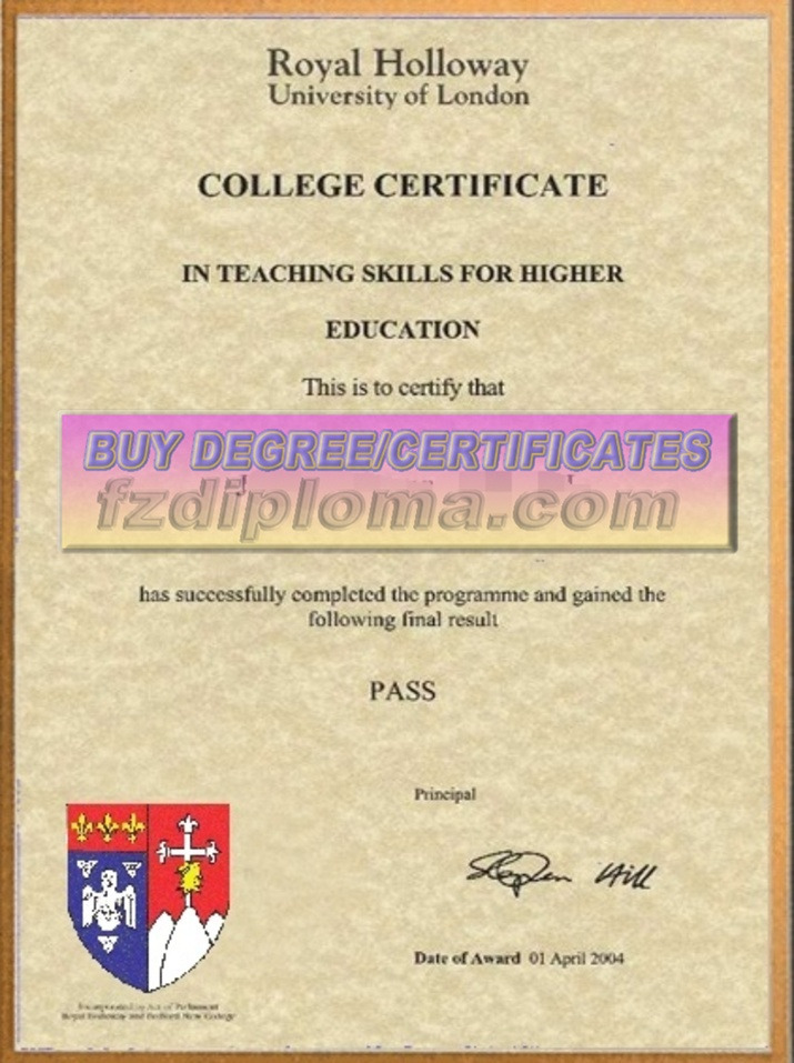 How to Make a Fake Royal Holloway, University of London Degree