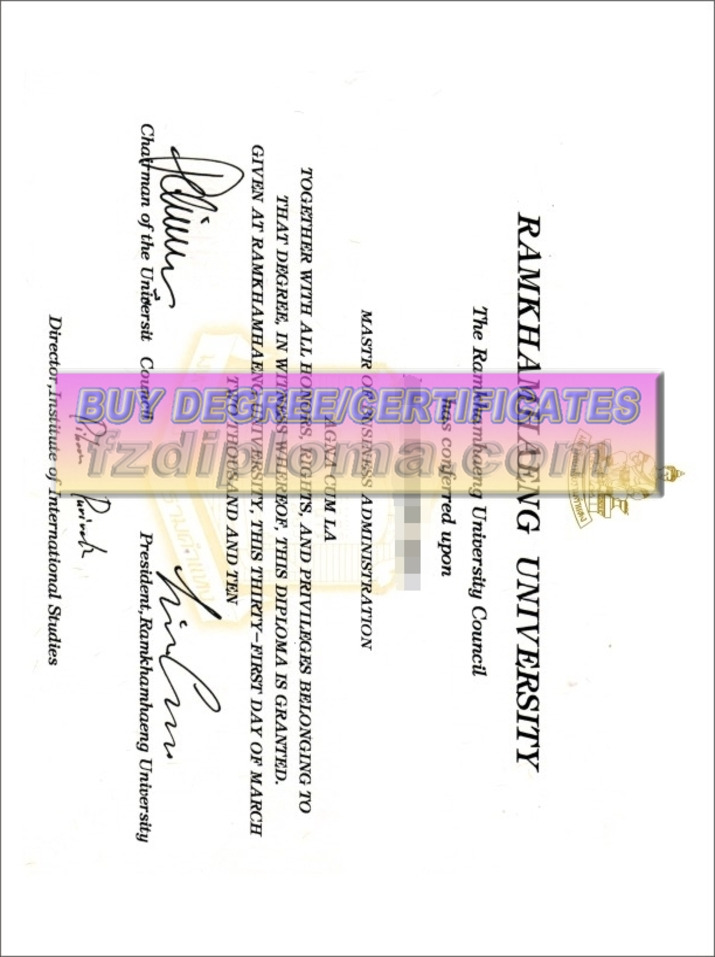 Order Ramkhamhaeng University, Thailand Diploma: Your Gateway to Academic Excellence
