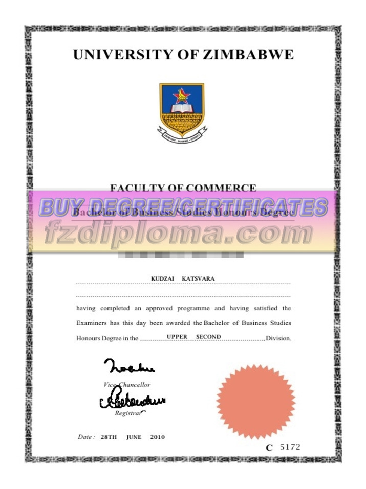 Purchase Fake University of Zimbabwe Degree: A Comprehensive Guide