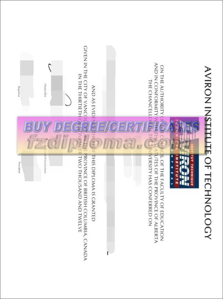 Buy Fake Aviron Institute of Technology Degree: Is It Worth the Risk?