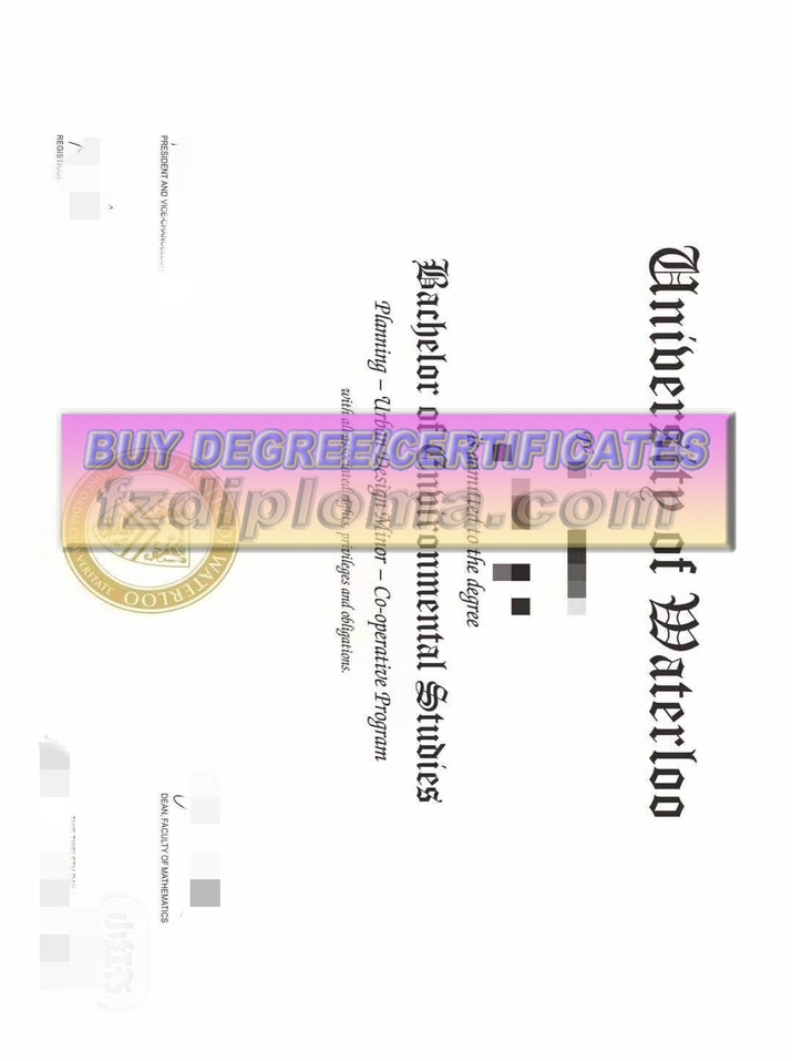 How to Copy a Fake University of Waterloo (UW) Diploma: A Step-by-Step Guide