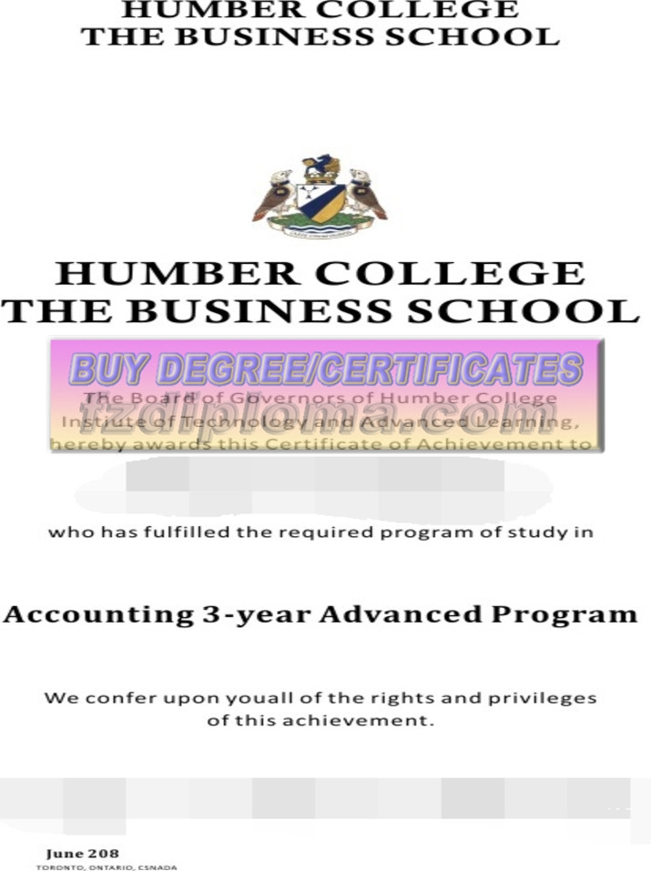 How Fast Can You Get a Fake Humber College Business School Degree?