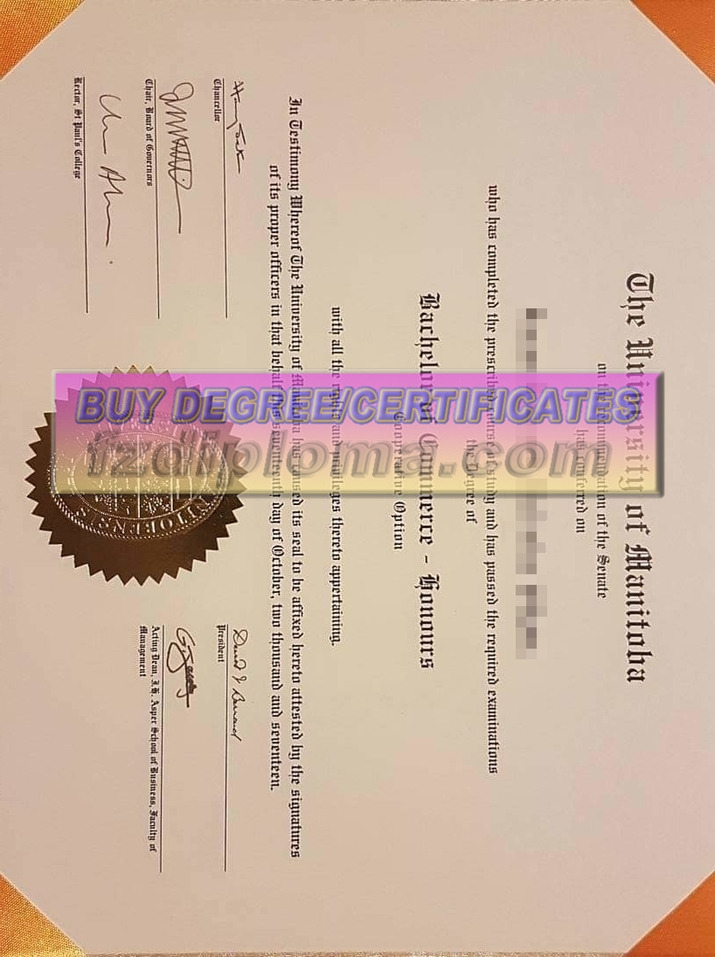 How to Buy Fake The University of Manitoba Diploma